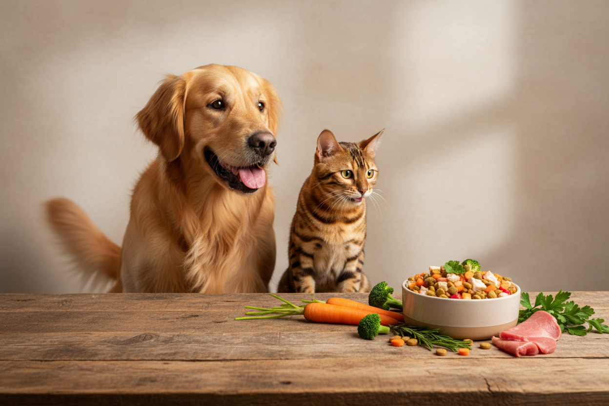 Bio-Futter Essen schauen