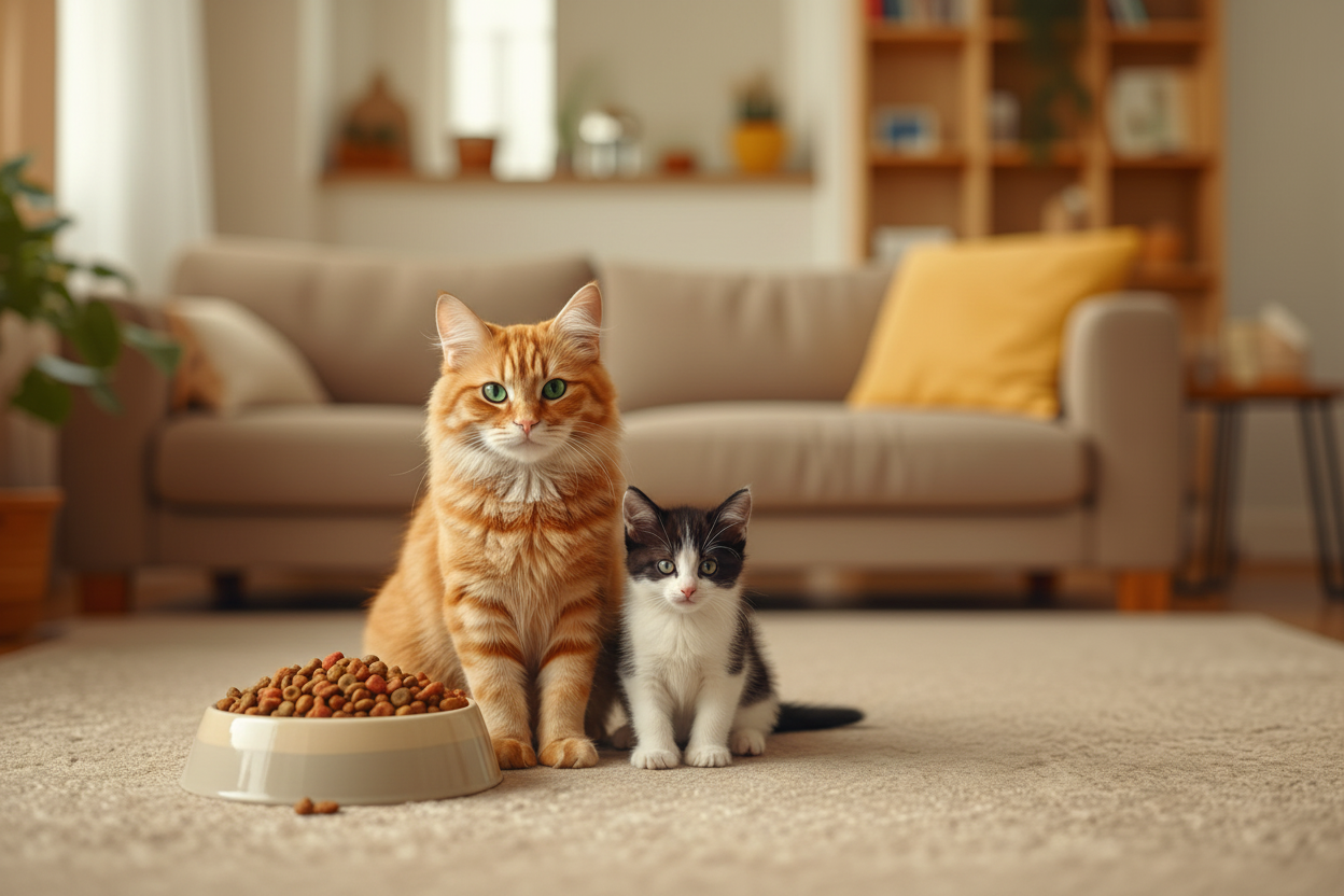 Katzen aus Entfernung