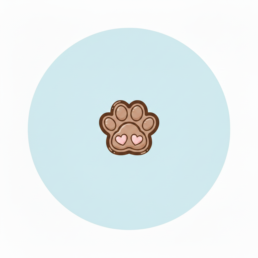 Pfoten-Icon angepasste Größe